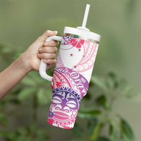 Kia Ora Maori New Zealand Pastel Tumbler With Handle Sun Ta Moko Sweet Version LT01 - Polynesian Pride