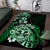 Aotearoa Kia Ora New Zealand Ta Moko Green Version Area Rug LT01 Green - Polynesian Pride