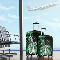 Aotearoa Kia Ora New Zealand Ta Moko Green Version Luggage Cover LT01 - Polynesian Pride