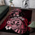 Aotearoa Kia Ora New Zealand Ta Moko Red Version Area Rug LT01 Red - Polynesian Pride