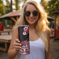 Aotearoa Kia Ora New Zealand Ta Moko Red Version Skinny Tumbler LT01 - Polynesian Pride