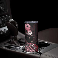 Aotearoa Kia Ora New Zealand Ta Moko Red Version Skinny Tumbler LT01 - Polynesian Pride
