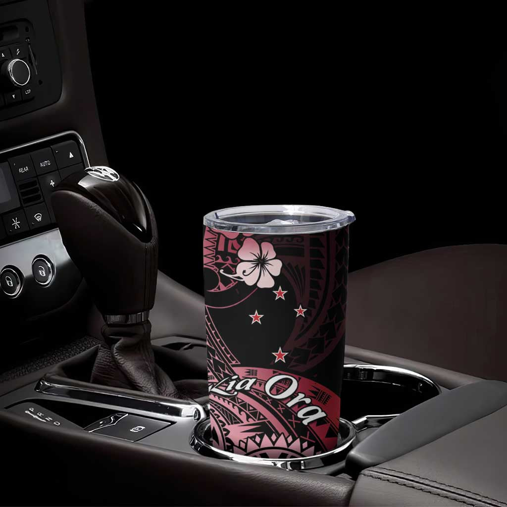 Aotearoa Kia Ora New Zealand Ta Moko Red Version Tumbler Cup