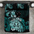 Aotearoa Kia Ora New Zealand Ta Moko Turquoise Version Bedding Set LT01 Turquoise - Polynesian Pride