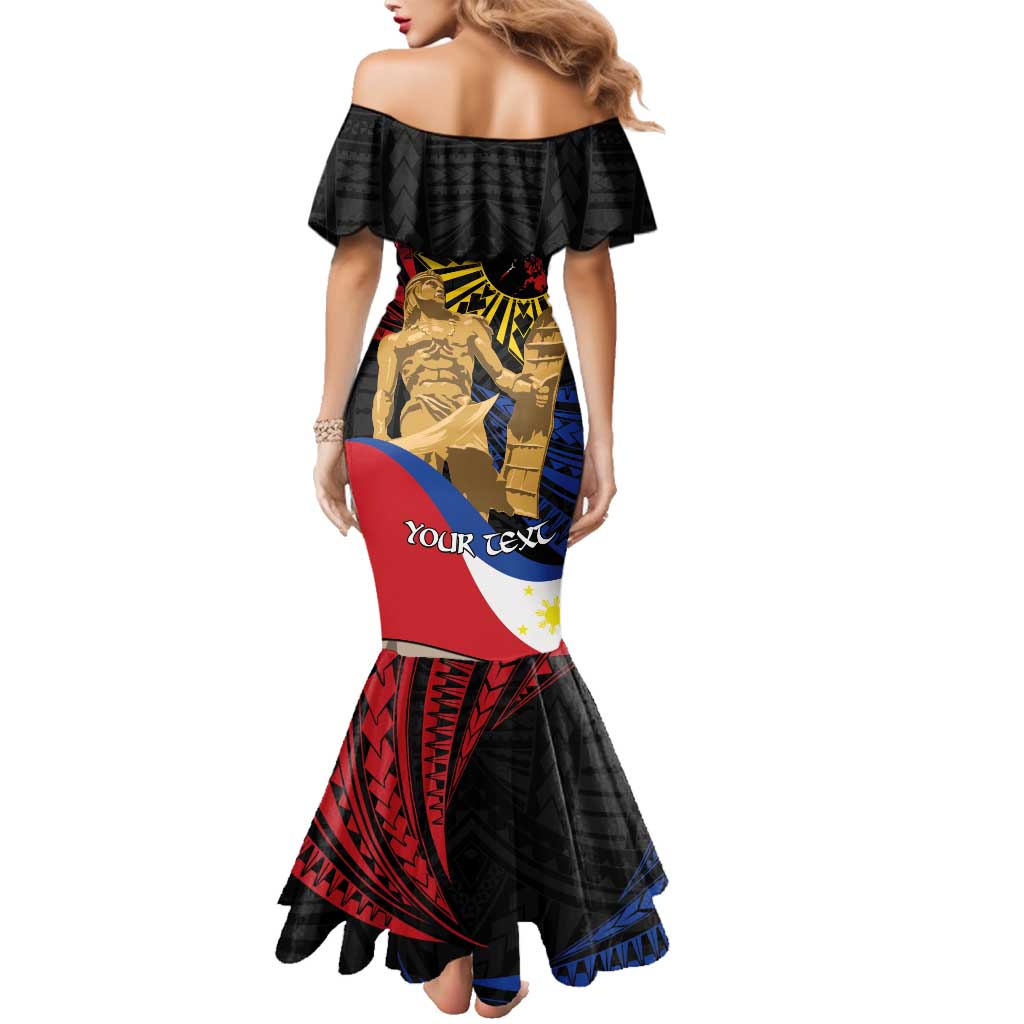 Personalized Lapulapu The First Filipino Hero Family Matching Mermaid Dress and Hawaiian Shirt Polynesian Pattern LT01 - Polynesian Pride