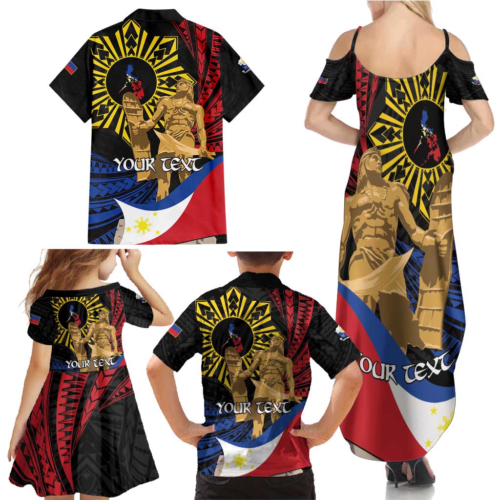 Personalized Lapulapu The First Filipino Hero Family Matching Summer Maxi Dress and Hawaiian Shirt Polynesian Pattern LT01 - Polynesian Pride