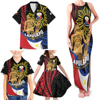 Personalized Lapulapu The First Filipino Hero Family Matching Tank Maxi Dress and Hawaiian Shirt Polynesian Pattern LT01 - Polynesian Pride