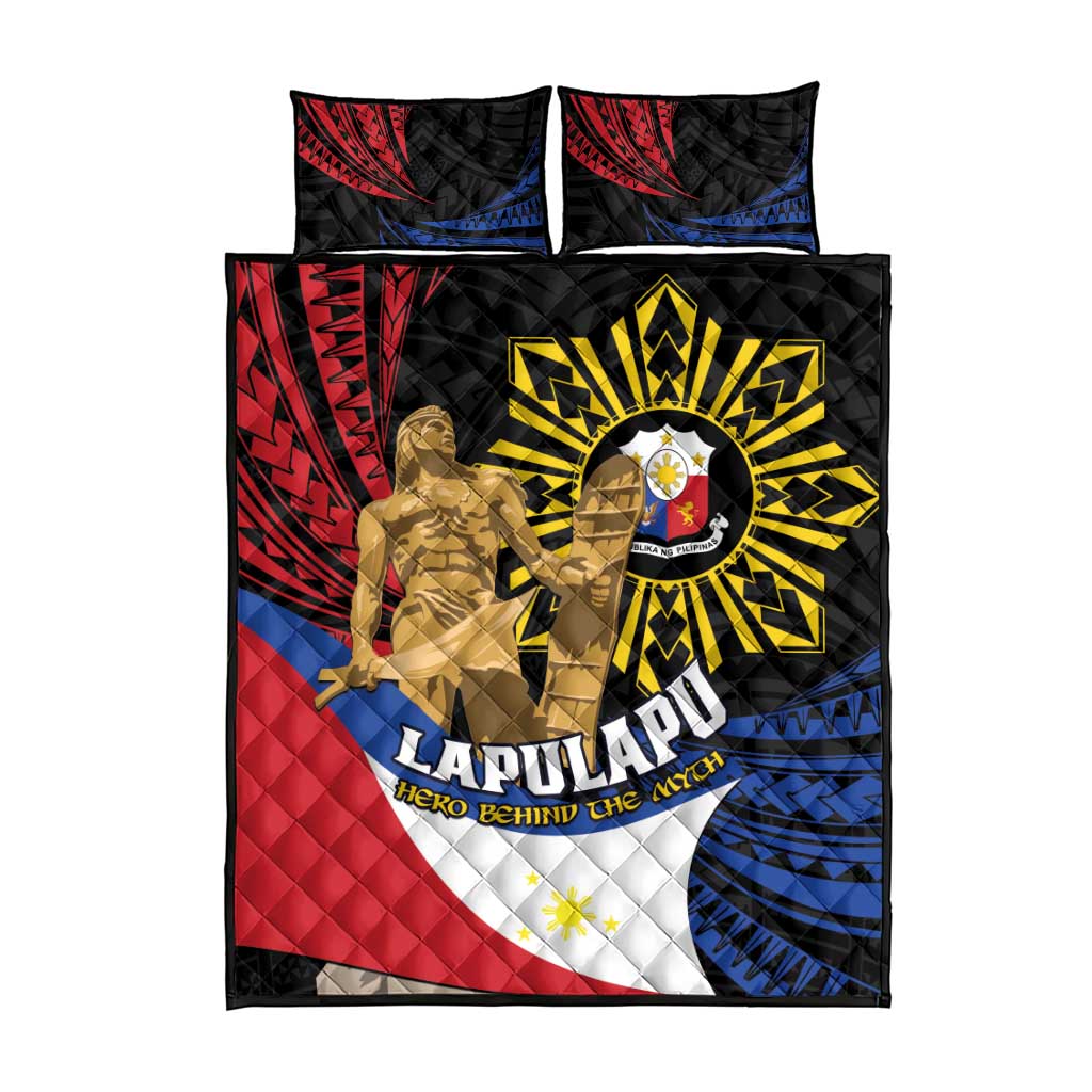 Lapulapu The First Filipino Hero Quilt Bed Set Polynesian Pattern