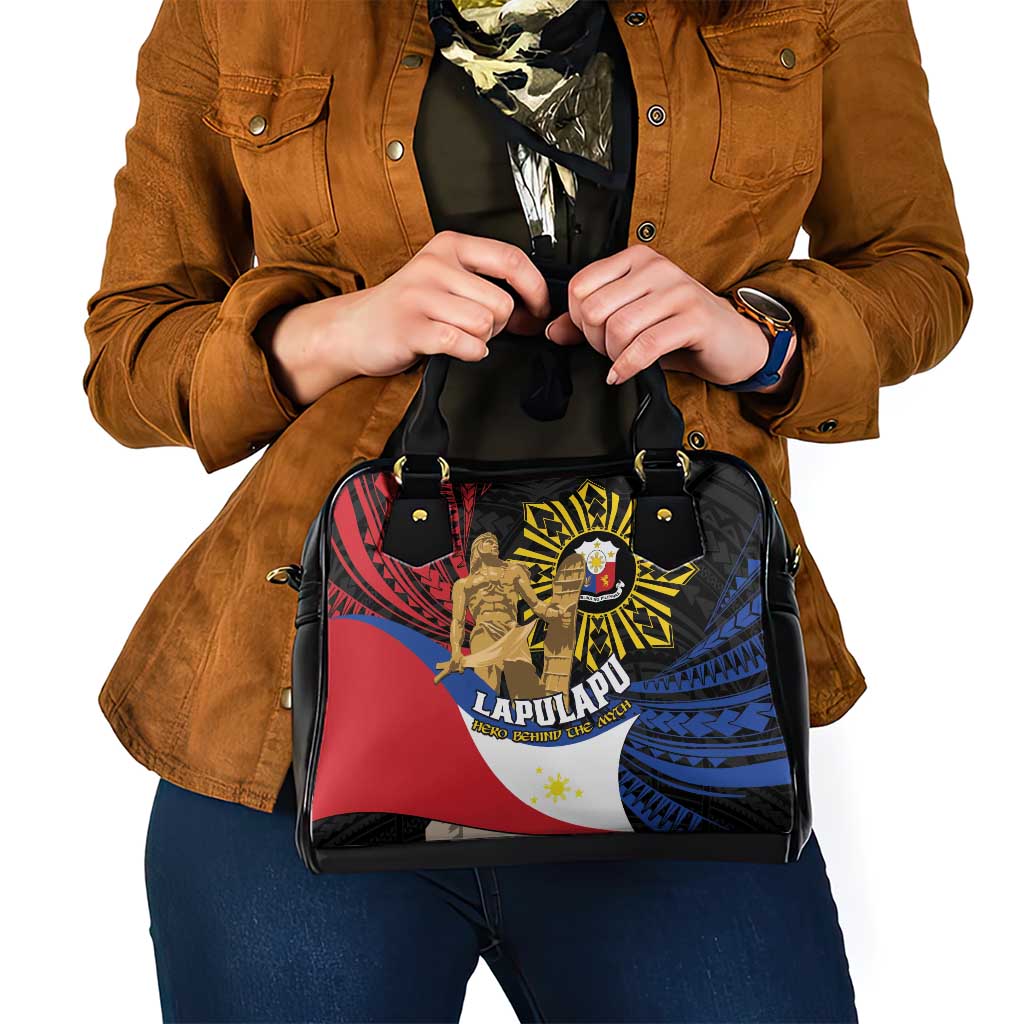 Lapulapu The First Filipino Hero Shoulder Handbag Polynesian Pattern