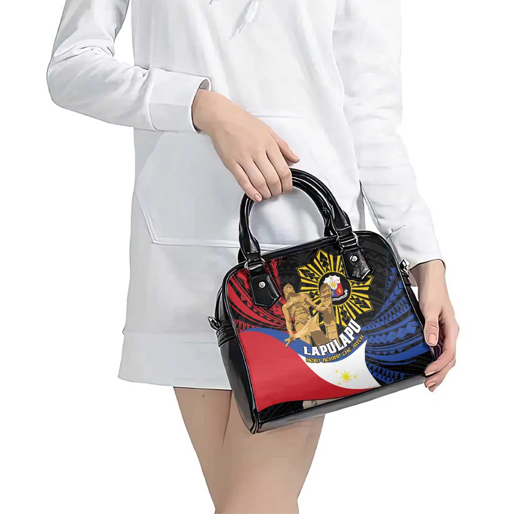 Lapulapu The First Filipino Hero Shoulder Handbag Polynesian Pattern
