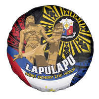 Lapulapu The First Filipino Hero Spare Tire Cover Polynesian Pattern LT01 - Polynesian Pride