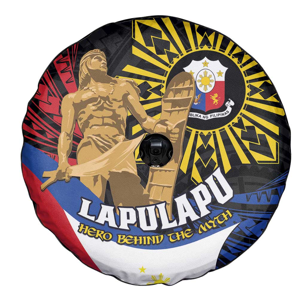 Lapulapu The First Filipino Hero Spare Tire Cover Polynesian Pattern LT01 - Polynesian Pride