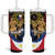 Personalized Lapulapu The First Filipino Hero Tumbler With Handle Polynesian Pattern