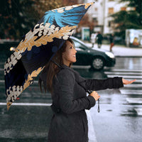 Puakenikeni Maile Lei Umbrella Frangipani Blue Tropical Leaves