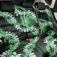 Puakenikeni Maile Lei Back Car Seat Cover Frangipani Green Tropical Leaves