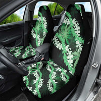 Puakenikeni Maile Lei Car Seat Cover Frangipani Green Tropical Leaves LT01 - Polynesian Pride