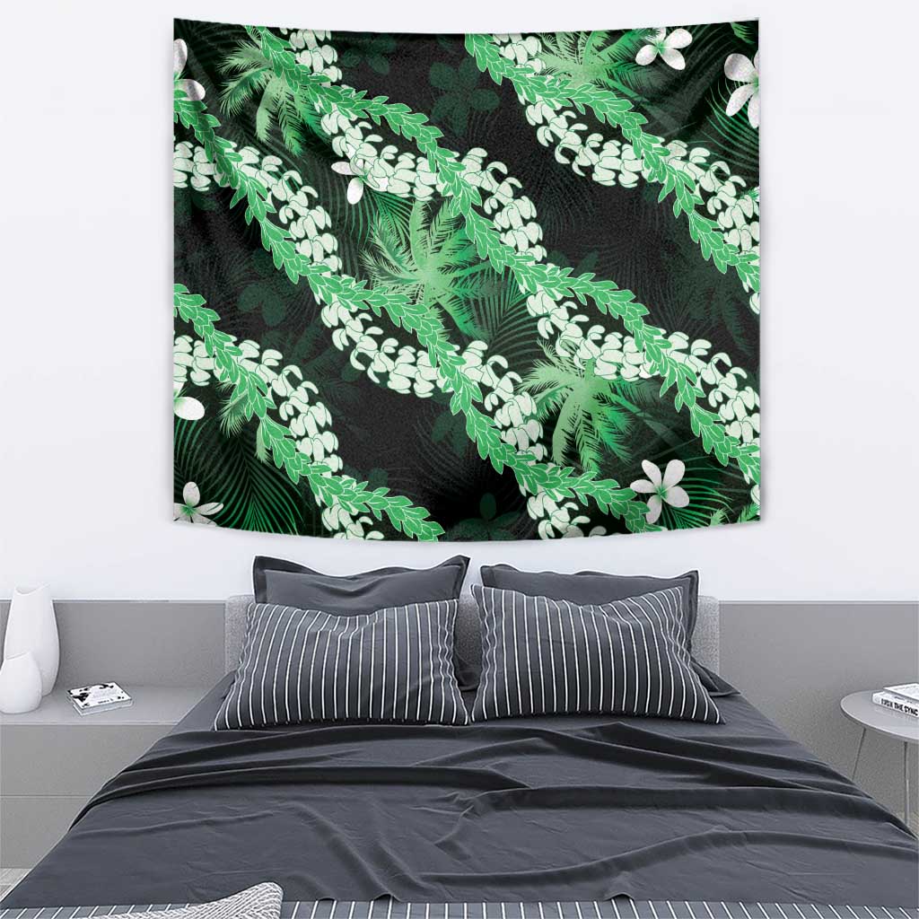 Puakenikeni Maile Lei Tapestry Frangipani Green Tropical Leaves