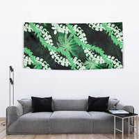 Puakenikeni Maile Lei Tapestry Frangipani Green Tropical Leaves