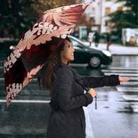 Puakenikeni Maile Lei Umbrella Frangipani Red Tropical Leaves