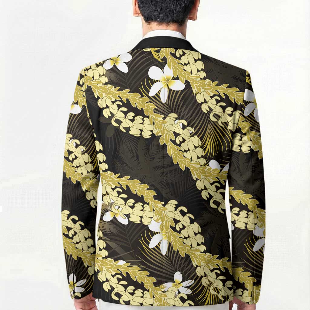Puakenikeni Maile Lei Blazer Frangipani Yellow Tropical Leaves