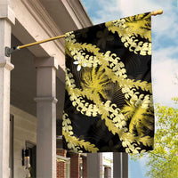 Puakenikeni Maile Lei Garden Flag Frangipani Yellow Tropical Leaves