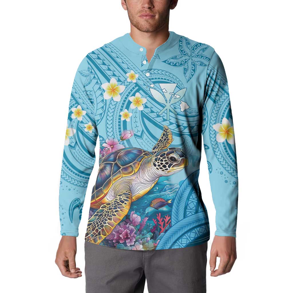 Personalized Hawaii Sea Turtle Button Sweatshirt Hawaii Map Ocean Vibes