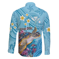 Personalized Hawaii Sea Turtle Family Matching Summer Maxi Dress and Hawaiian Shirt Hawaii Map Ocean Vibes