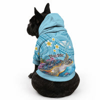 Personalized Hawaii Sea Turtle Pet Hoodie Hawaii Map Ocean Vibes