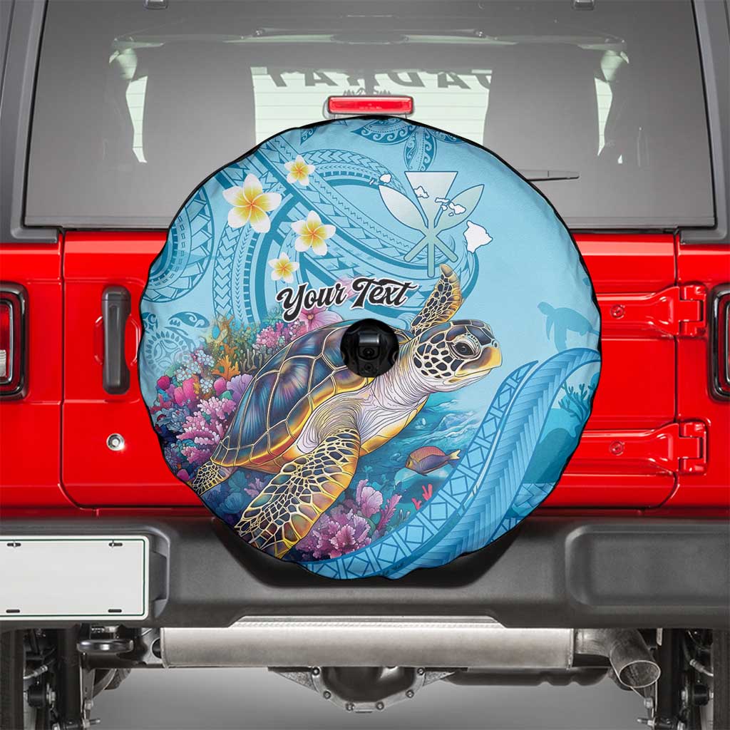 Personalized Hawaii Sea Turtle Spare Tire Cover Hawaii Map Ocean Vibes LT01 - Polynesian Pride