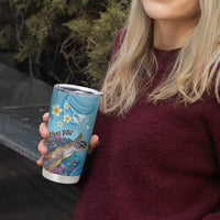 Personalized Hawaii Sea Turtle Tumbler Cup Hawaii Map Ocean Vibes