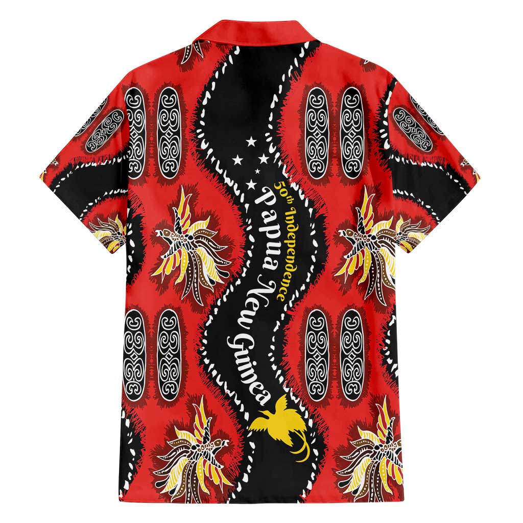 Papua New Guinea 50th Independence Hawaiian Shirt PNG Batik Pattern - Polynesian Pride
