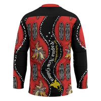 Papua New Guinea 50th Independence Hockey Jersey PNG Batik Pattern - Polynesian Pride