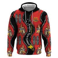 Papua New Guinea 50th Independence Hoodie PNG Batik Pattern LT01 Pullover Hoodie Red - Polynesian Pride
