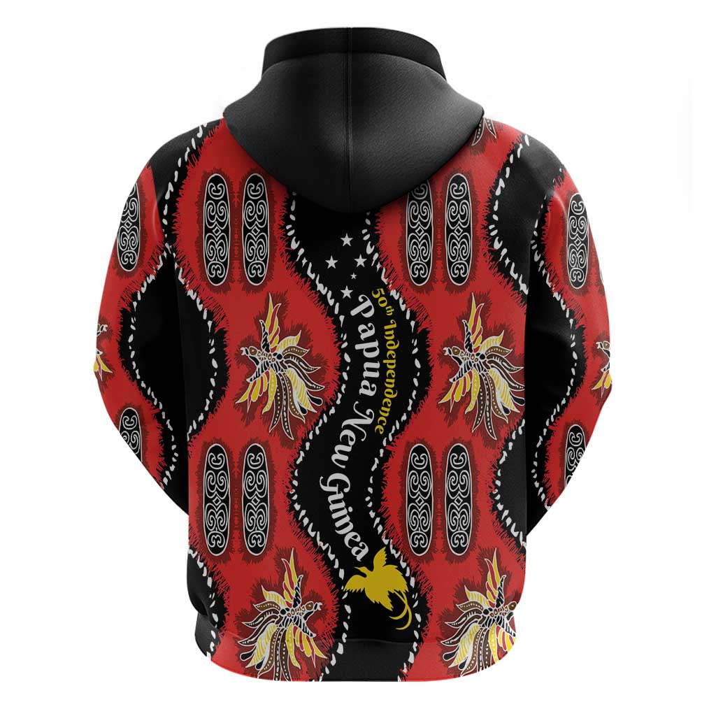 Papua New Guinea 50th Independence Hoodie PNG Batik Pattern LT01 - Polynesian Pride