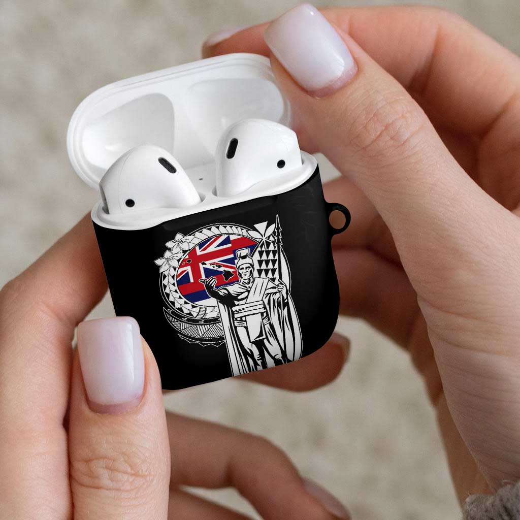 Hawaii King Kamehameha AirPods Case Flag Polynesian Pattern