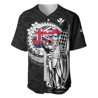 Personalized Hawaii King Kamehameha Baseball Jersey Flag Polynesian Pattern