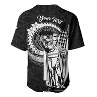 Personalized Hawaii King Kamehameha Baseball Jersey Flag Polynesian Pattern