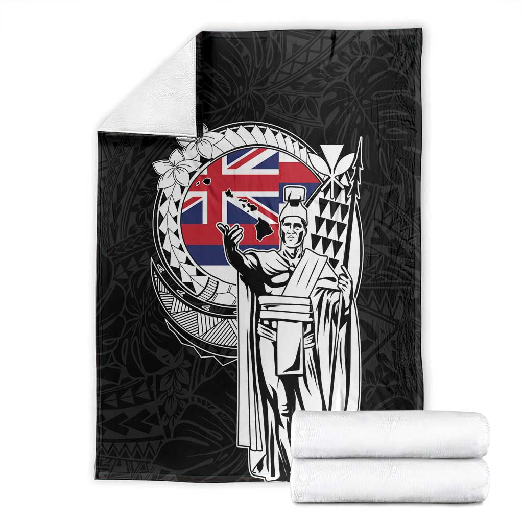 Hawaii King Kamehameha Blanket Flag Polynesian Pattern