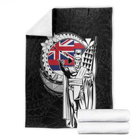 Hawaii King Kamehameha Blanket Flag Polynesian Pattern
