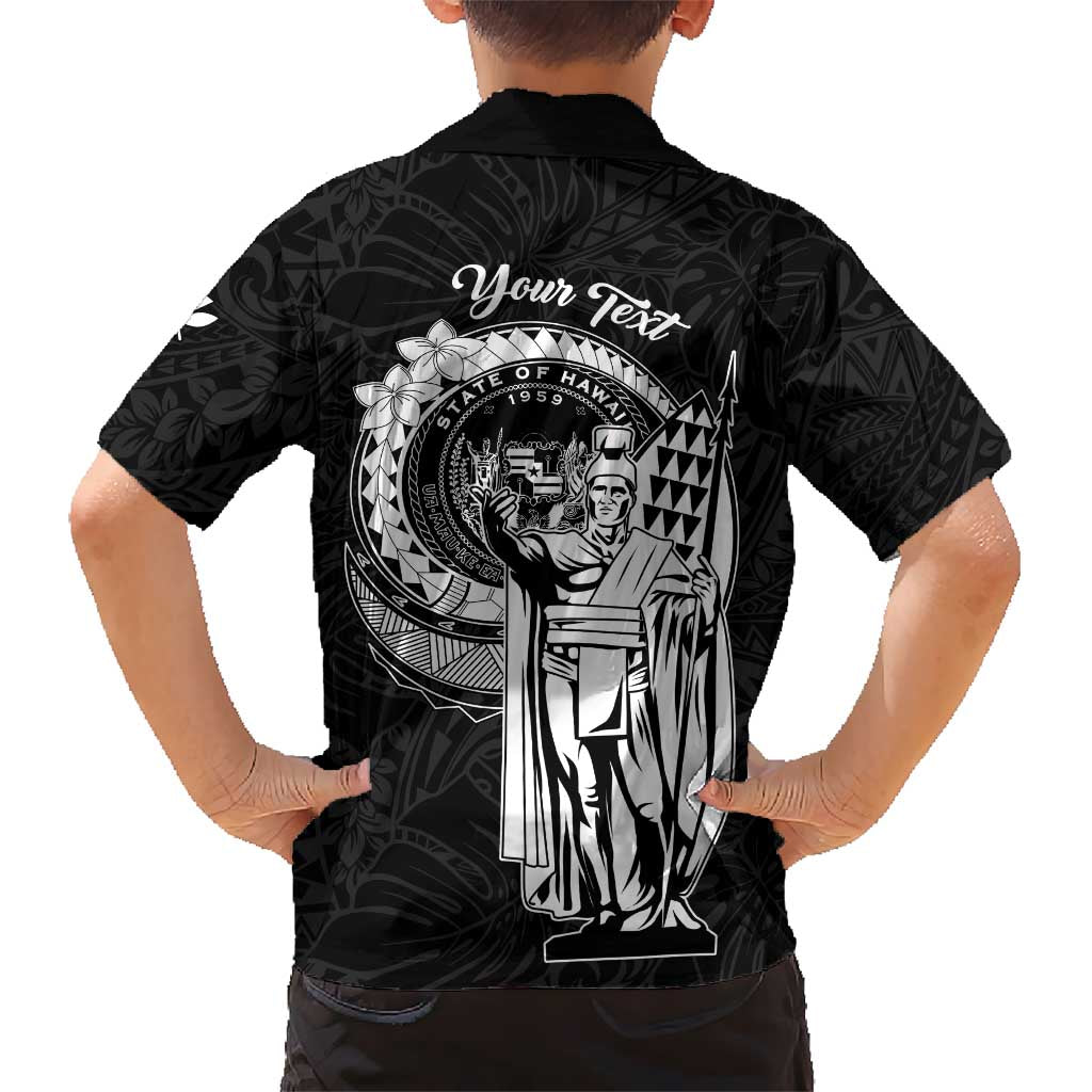 Personalized Hawaii King Kamehameha Family Matching Off Shoulder Maxi Dress and Hawaiian Shirt Flag Polynesian Pattern LT01 - Polynesian Pride