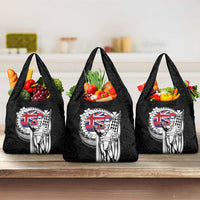 Hawaii King Kamehameha Grocery Bag Flag Polynesian Pattern