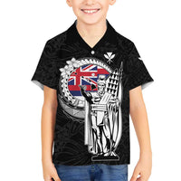 Personalized Hawaii King Kamehameha Kid Hawaiian Shirt Flag Polynesian Pattern