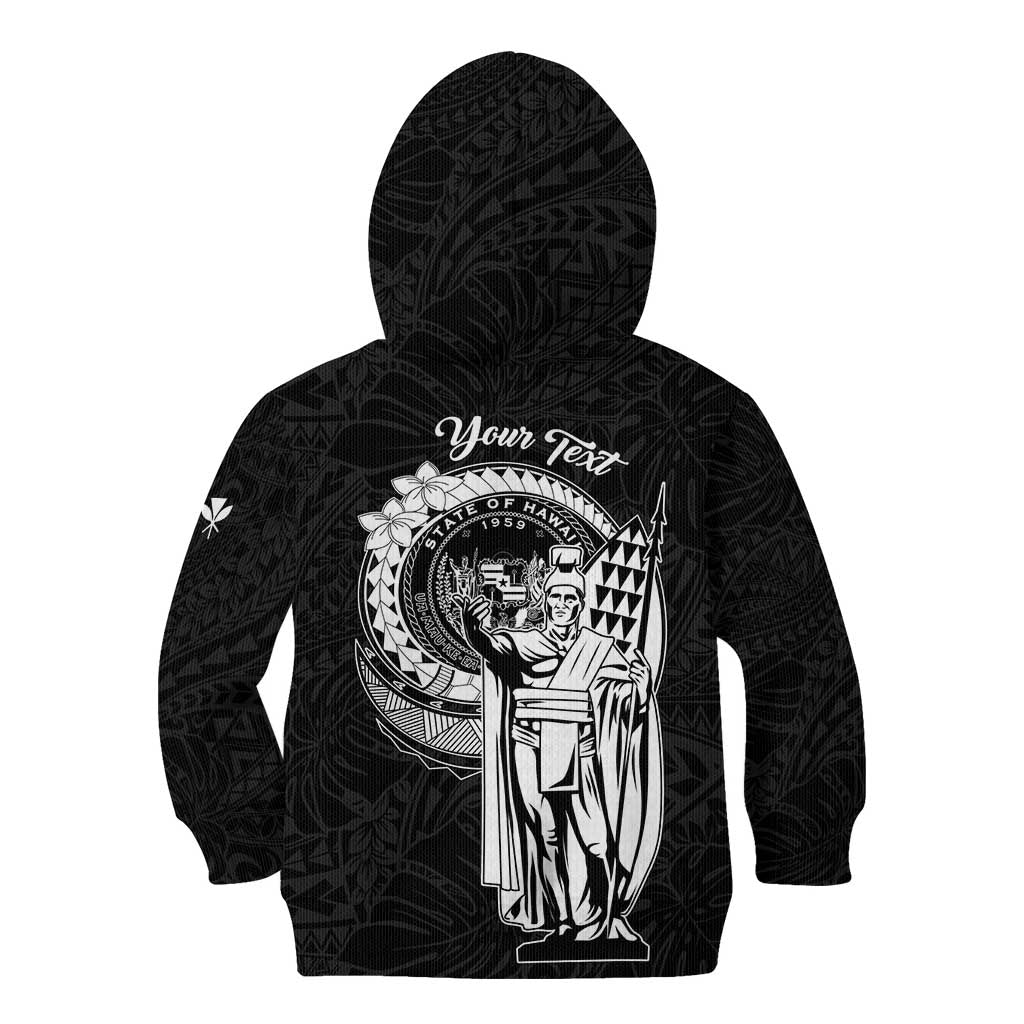Personalized Hawaii King Kamehameha Kid Hoodie Flag Polynesian Pattern