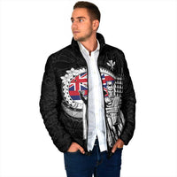 Personalized Hawaii King Kamehameha Padded Jacket Flag Polynesian Pattern