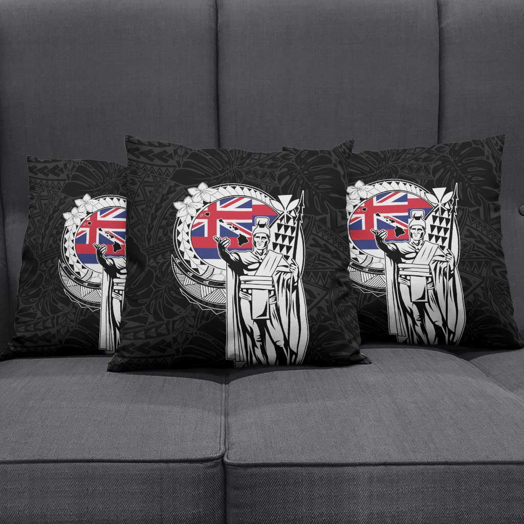 Hawaii King Kamehameha Pillow Cover Flag Polynesian Pattern