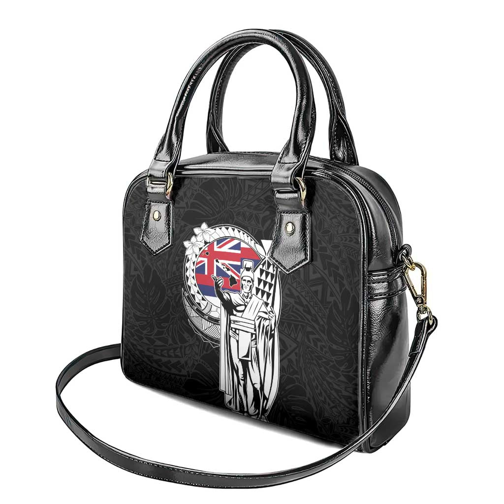 Hawaii King Kamehameha Shoulder Handbag Flag Polynesian Pattern