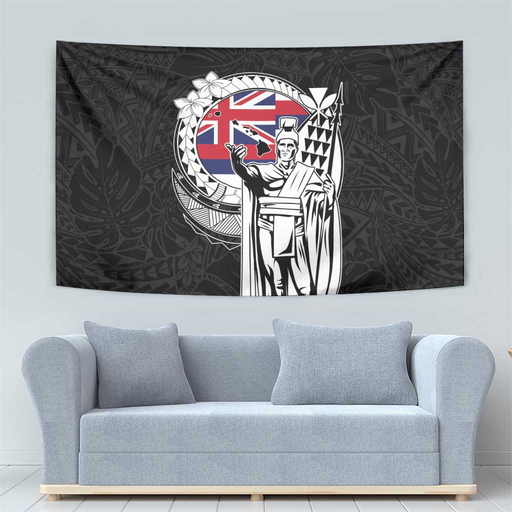 Hawaii King Kamehameha Tapestry Flag Polynesian Pattern