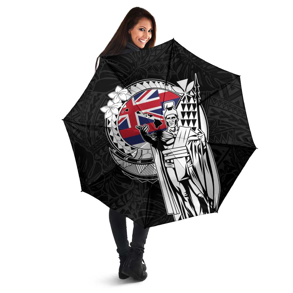 Hawaii King Kamehameha Umbrella Flag Polynesian Pattern