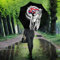 Hawaii King Kamehameha Umbrella Flag Polynesian Pattern