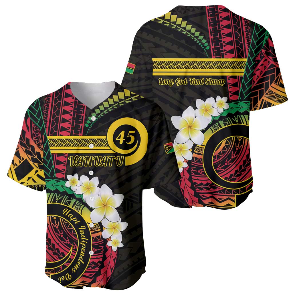 Vanuatu Independence Day Baseball Jersey Yumi 45th Hapi Indipendens Dei LT01